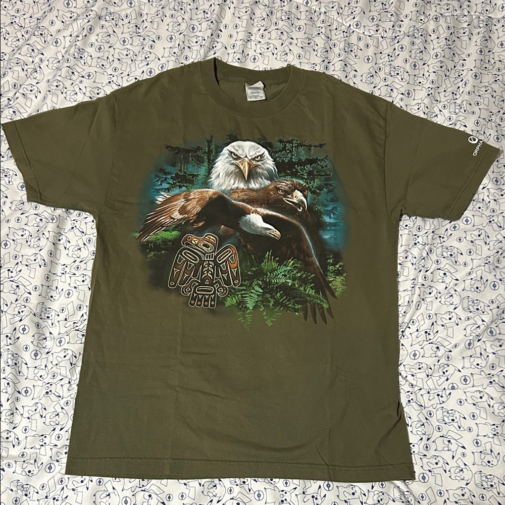 Owl Orphaned Wildlife Bald Eagle Graphic Tee Shirt